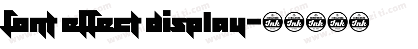 font effect display字体转换